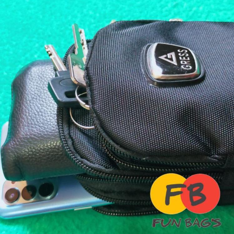 Tas Hp mini Pria gress 7 Inch  - Tas Hp kecil cowok Gress 7 Inch W8C7