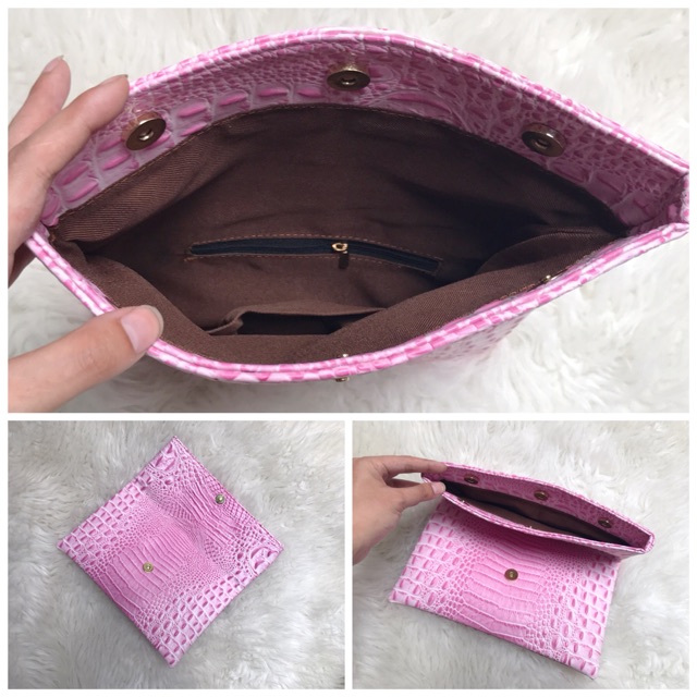 Clutch Croco Buaya Premium Import