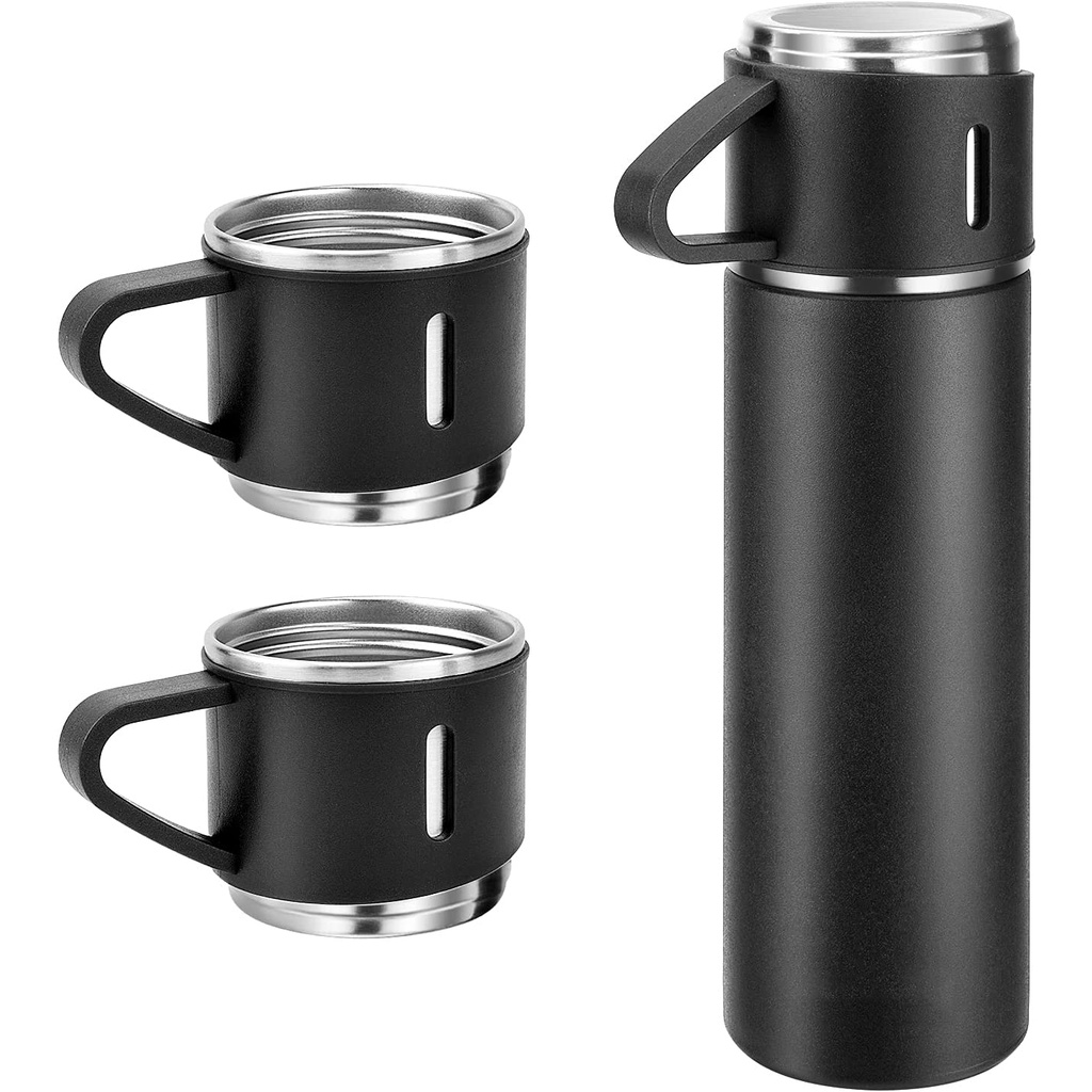 Set Termos Sultan 3 in 1 / Set Termos Mini Vacuum Flask 500 ML / Termos Stainless Steel SUS304 Anti Korosi / Termos Cangkir 3in1