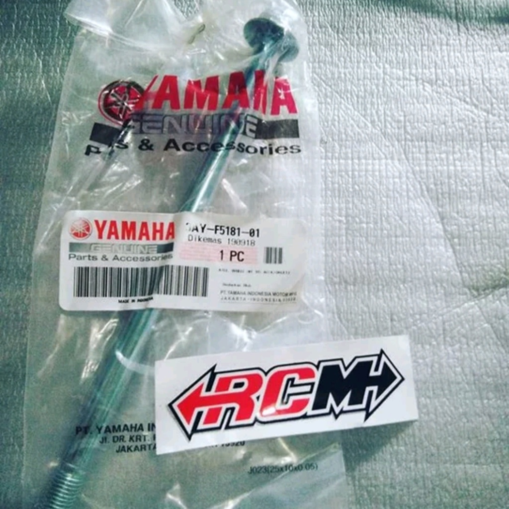 3AY-F5181-01 AS RODA DEPAN DPN AXLE WHEEL JUP JUPITER Z LAMA OLD JUP Z NEW FORCE FIZR F1ZR NOUVO ORI ORIGINAL YAMAHA YGP ASLI