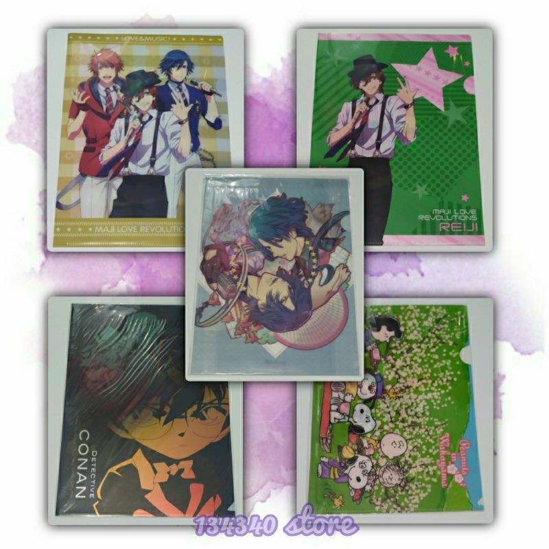 

CLEAR FILE A4 ANIME UTA NO PRINCE SAMA , DETECTIVE CONAN, SNOOPY