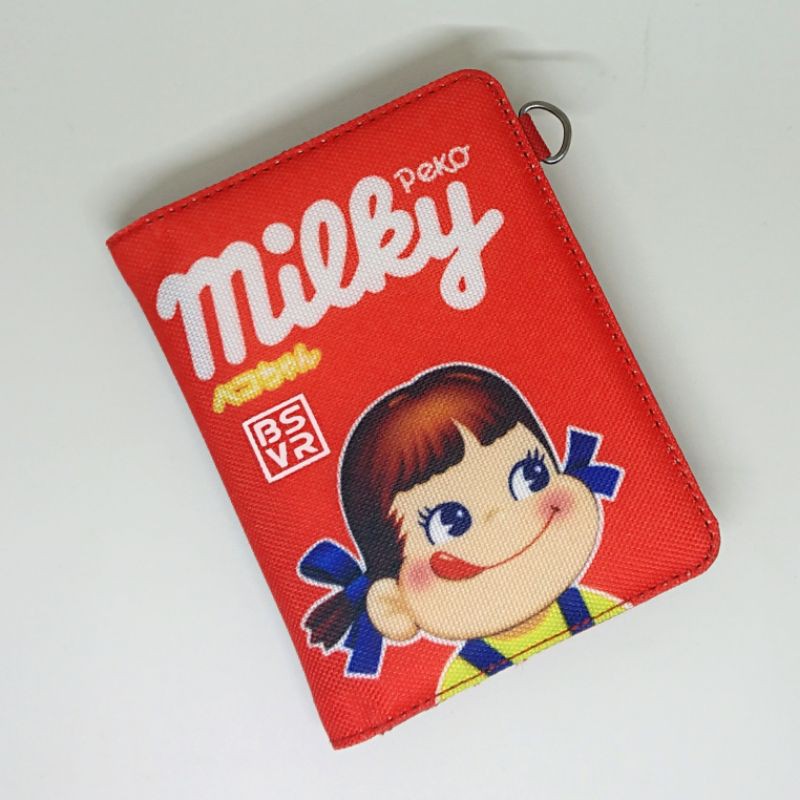 dompet kartu & uang 9 slot - milky peko poko