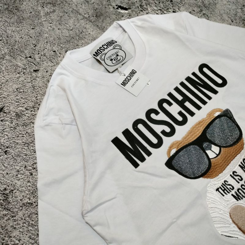 READY BISA COD !!! KAOS T-SHIRT MOSCHINO BEAR PREMIUM HIGHT QUALITY FULLTAG&amp; LEBEL ( FULL BORDIR ) BESTSELLER!!