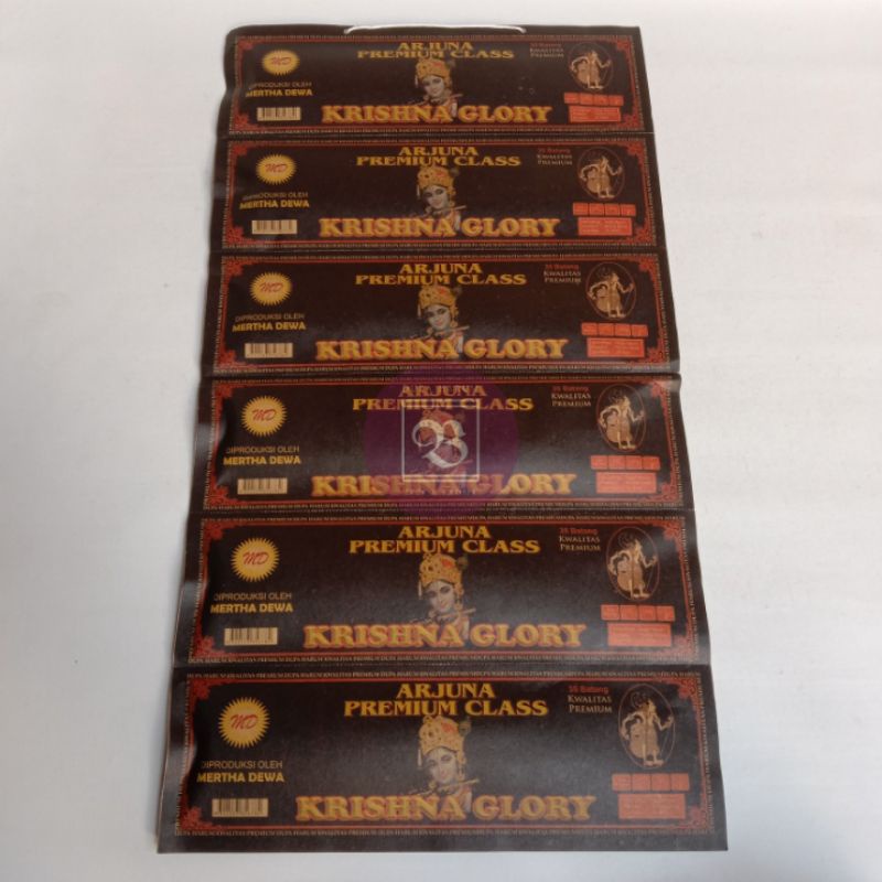 Hio Dupa Wangi Rentengan Arjuna Premium aroma Krisna Glory isi 6bks (1bks isi 35stik)