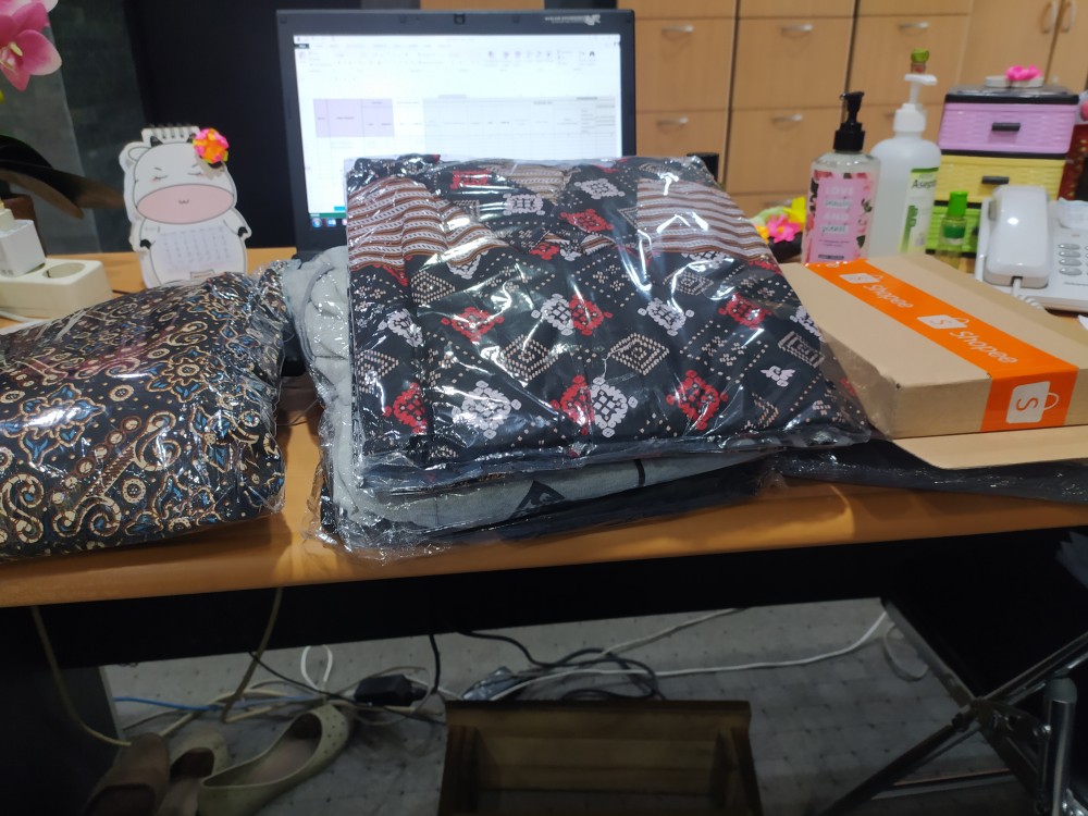 Baju Batik Couple Keluarga Gamis M L Xl Xxl Xxxl Super Jumbo Motif Mataram