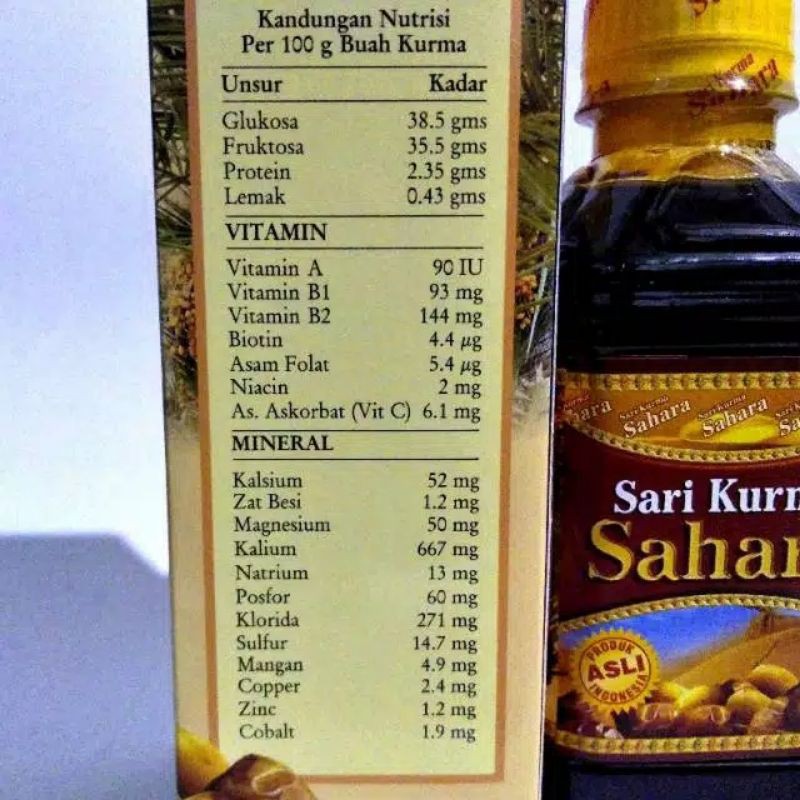 Sari Kurma Sahara 330gr - Obat Demam Berdarah DBD