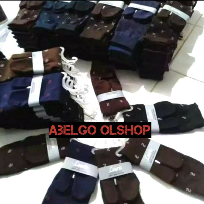 12 pasang- kaos kaki jempol pria anti bakteri/kaos kaki jempol casual panjang motif