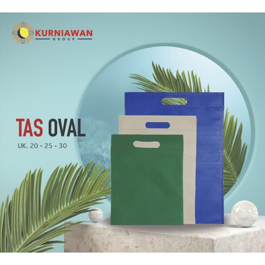 

Goodie Bag Tas Belanja Oval 20x26 Spunbond Tote Bag Souvenir Weding Hajatan Perkodi ( 20 Pcs )