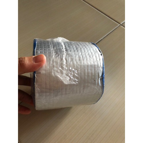 Lakban Aluminium Foil 5 CM x 5 MTR - Lakban Anti Bocor Anti Air - Super Strong Waterproof Tape Butyl