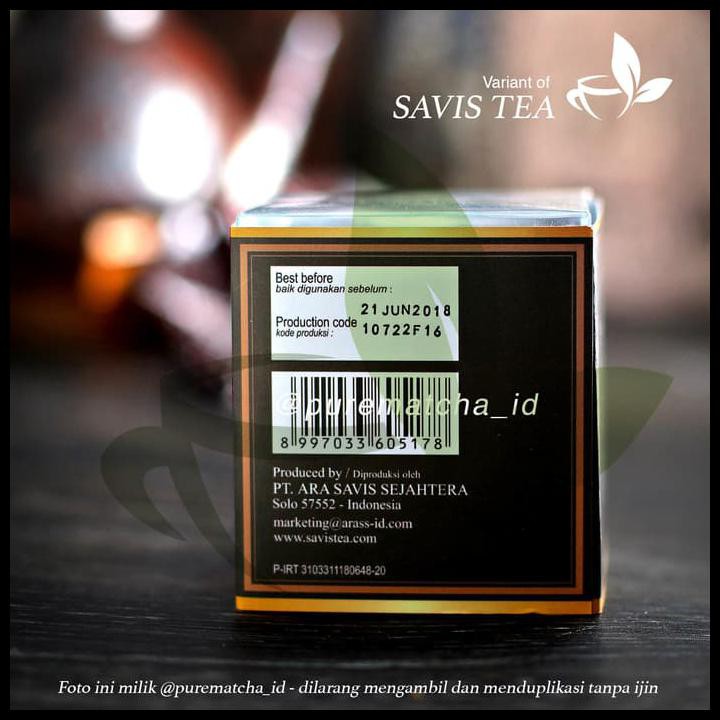 

Savis Tea - Premium Javanese Jasmine Tea 10 Teabags Teh Hotel Box