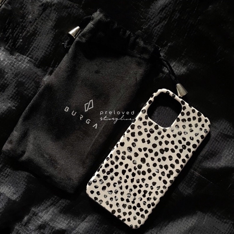 READY STOCK case iphone 12 pro BURGA tough orignal almond latte