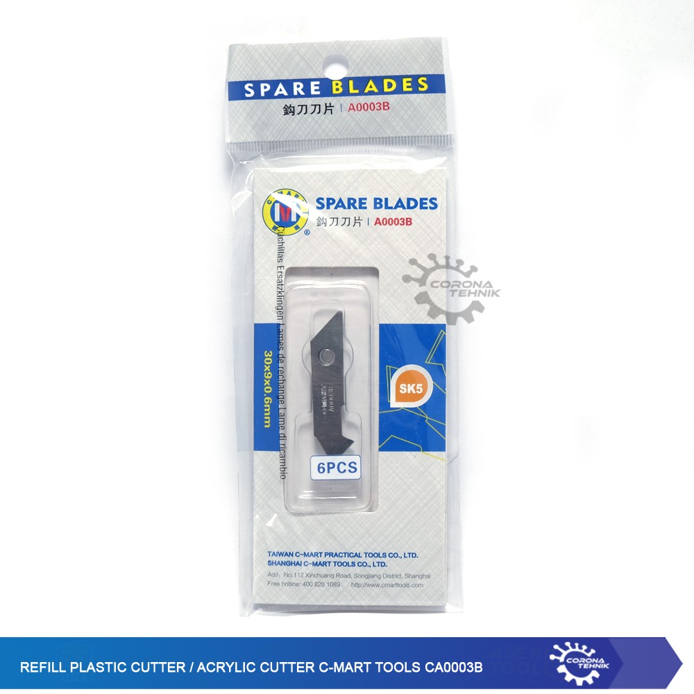 Refill Plastic Cutter / Acrylic Cutter C-Mart Tools CA0003B