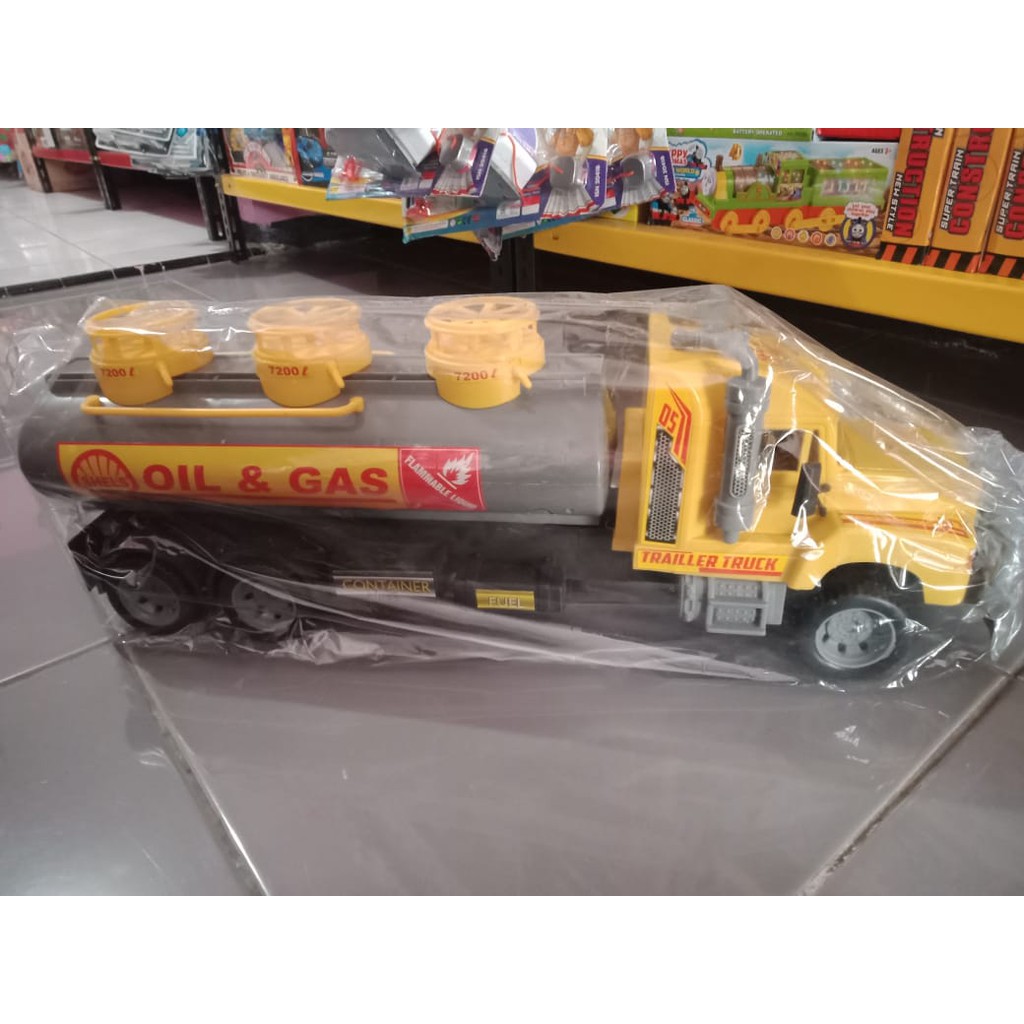 truk tangki oil / mainan anak / diecast truk