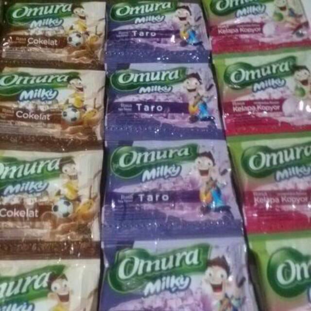 Minuman serbuk omura milky