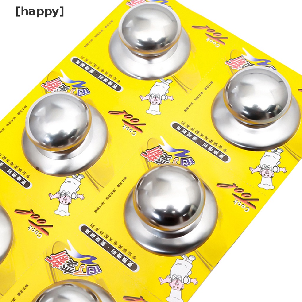 1pc Gagang Tutup Panci Bahan Stainless Steel Anti Melepuh Untuk Alat Dapur