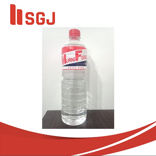 Air Accu Zuur / Air Aki Acid Tutup Merah - Isi Ulang Air Aki 1 Liter