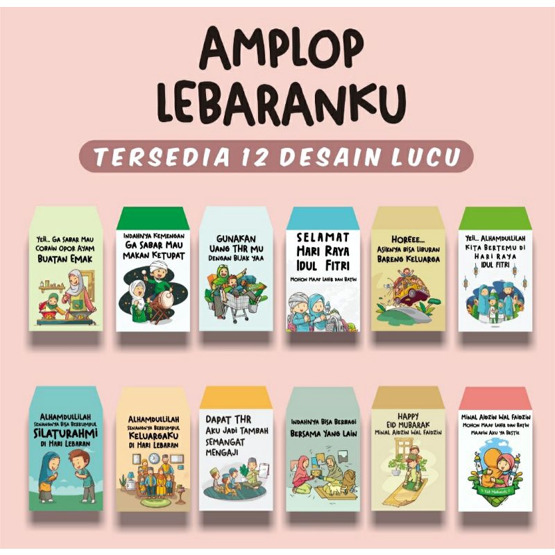 

Amplop Lebaran Lucu karakter islami