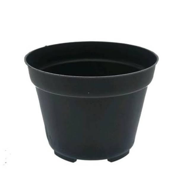 Pot plastik / pot tanaman / pot bunga / pot hitam 25 cm