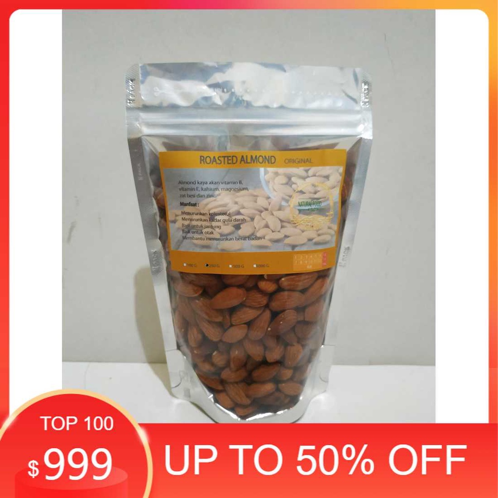 

Terlaris Almond Panggang- Original 250 gr
