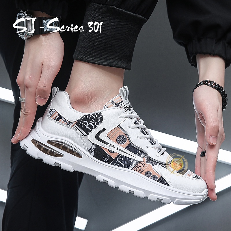 [JWALK] Sepatu Sneakers Pria Fashion Trendy Keren Nyaman Buat Jalan Kualitas Import Premium -301