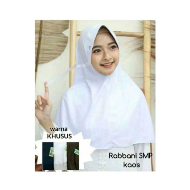 Hijab/Jilbab Sekolah instan RABBANI KW Sz SMP