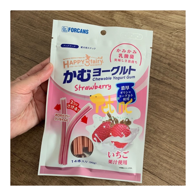 Korea happy 3 fairy strawberry yogurt stick