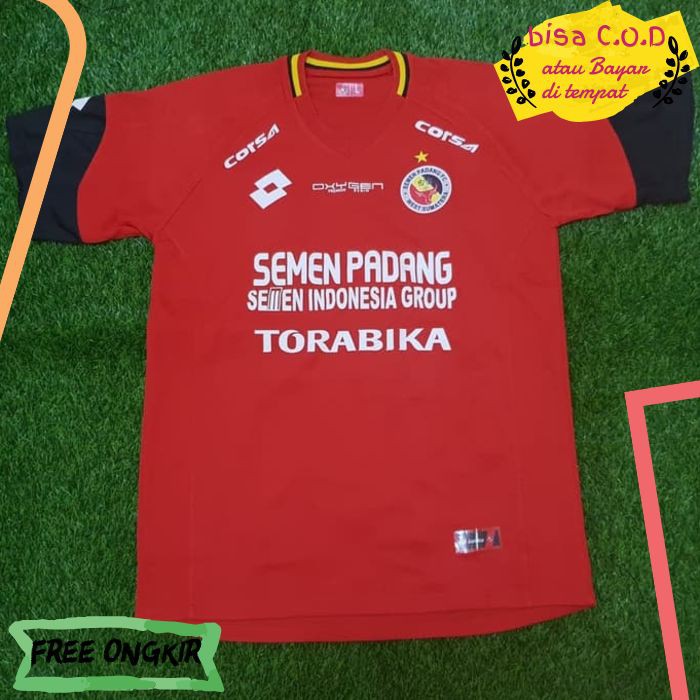 [COD]351 JERSEY BOLA SEMEN PADANG HOME LIGA 1 2019 GRADE ORIGINAL BAJU OLAHRAGA FUTSAL PRIA