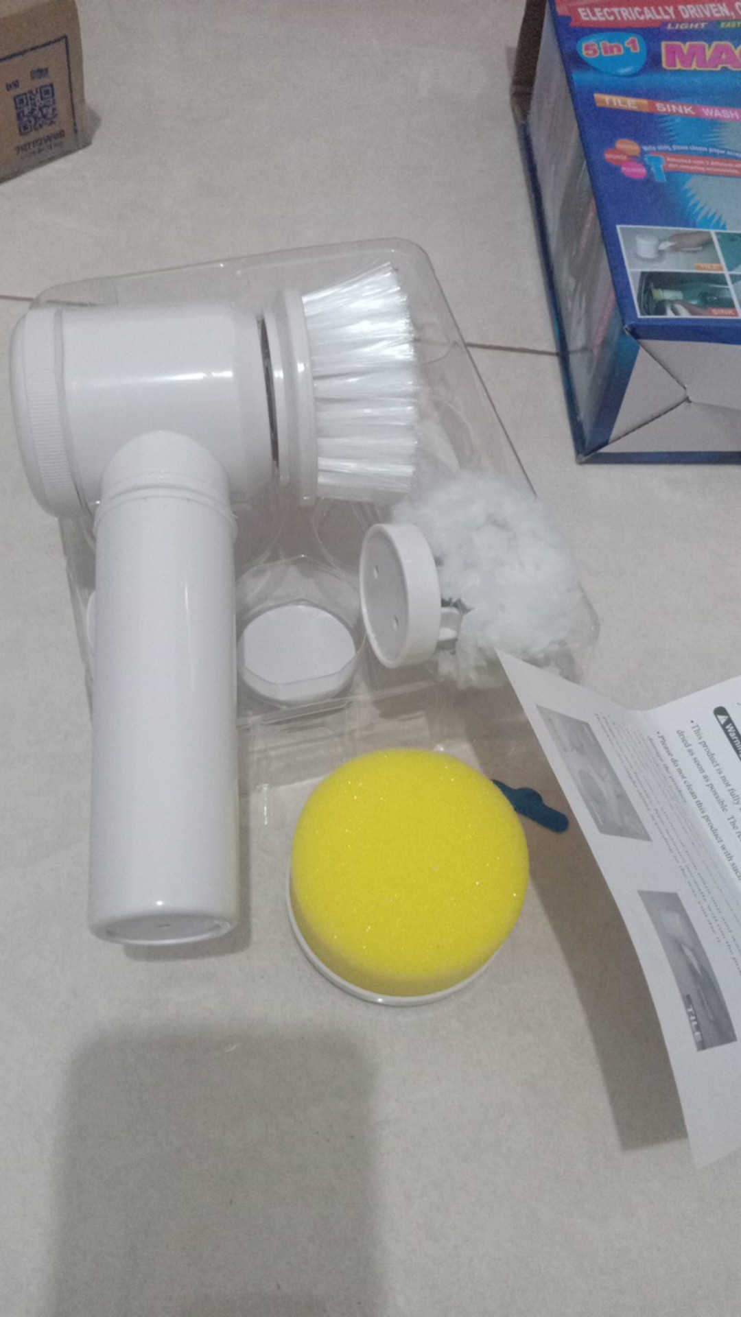 Sikat Elektrik Bor Pembersih Perabotan Kamar Mandi Lantai Gagang Dan Alat Dapur Kotor