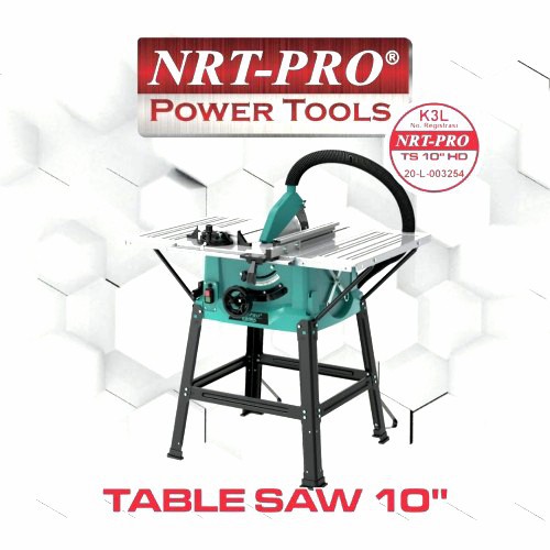 NRT PRO TABLE SAW 10" MEJA MESIN TUKANG GERGAJI KAYU LISTRIK 10INCI