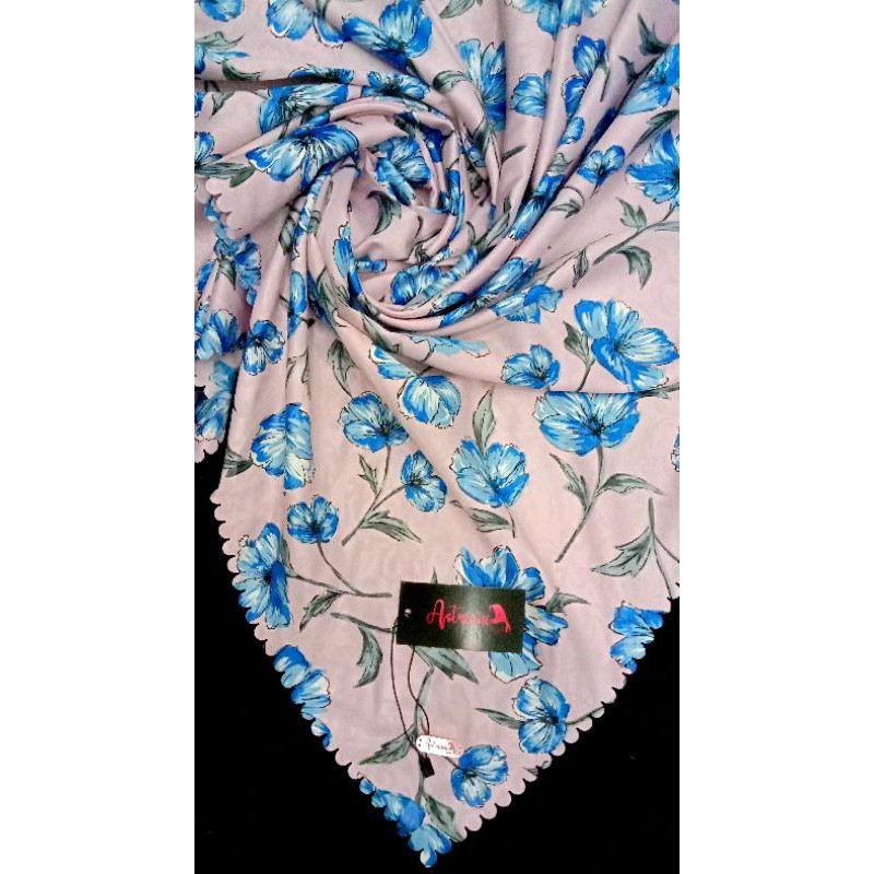 HIJAB SEGIEMPAT LASERCUT MOTIF BUNGA velvet by Astrianiheejab
