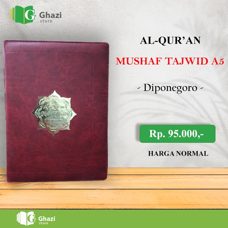 AlQuran Mushaf Tajwid Diponegoro Ukuran A5