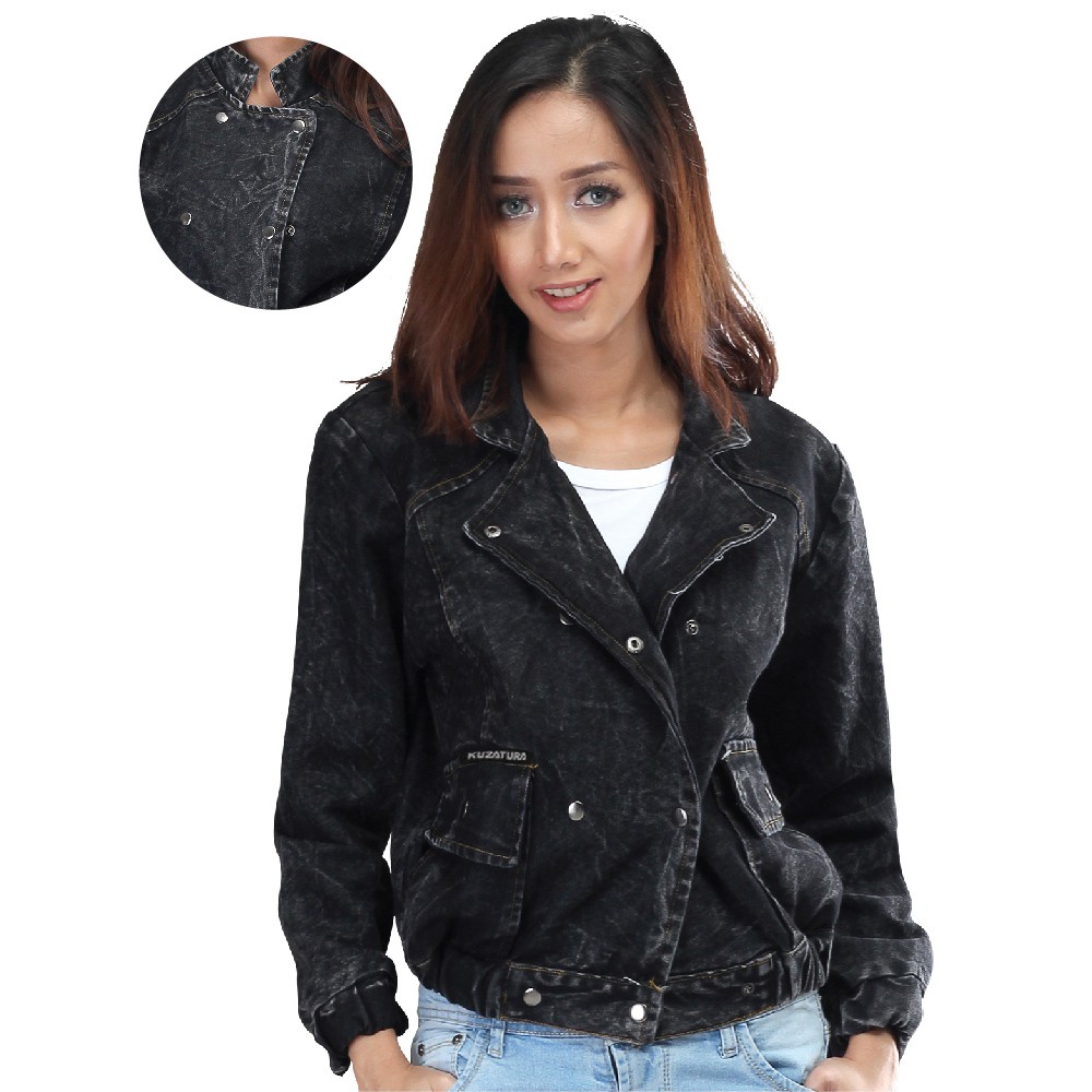 jaket casual wanita,jaket perempuan,jaket jeans cewek KZR 421