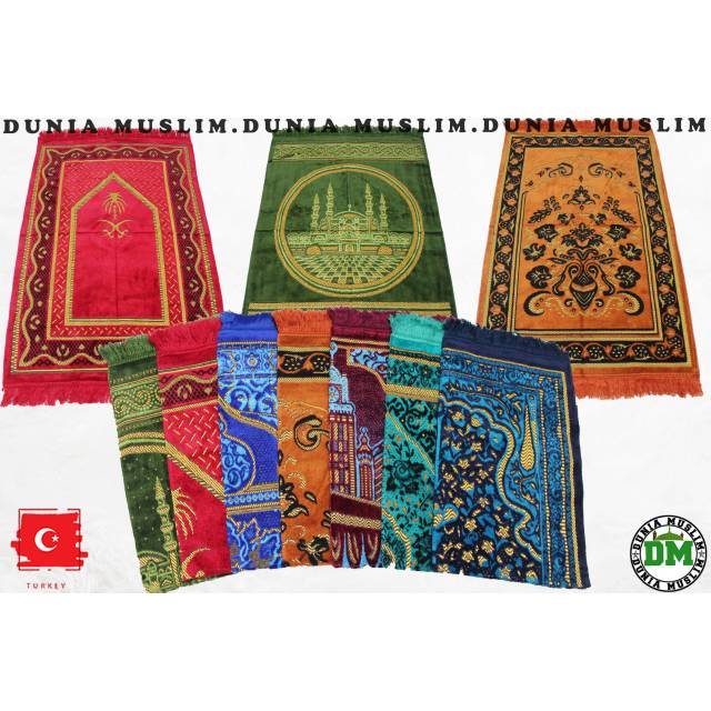 Bayar Dirumah COD Sajadah Turkey Bluddru Jumbo Rendom Dunia.Muslim