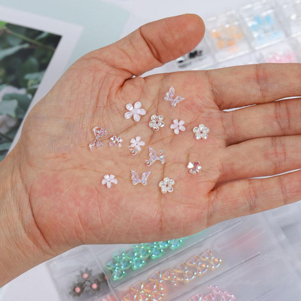 Needway  Dekorasi Nail Art Resin Glitter Warna-Warni Manicure Ornaments