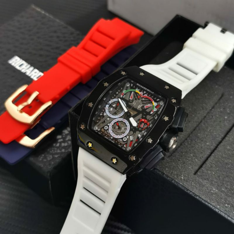 Jam Tangan Pria RM Richard Mile Crono Aktif Free Tali Cadangan - RM Crono Aktif 6279