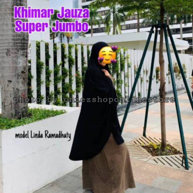 Khimar super jumbo syari Jauza by Nuha