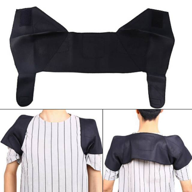 TOURMALINE SELF HEATING SHOULDER SUPPORT  MASSAGER MAGNETIK / TERAPI BAHU HANGAT PANAS