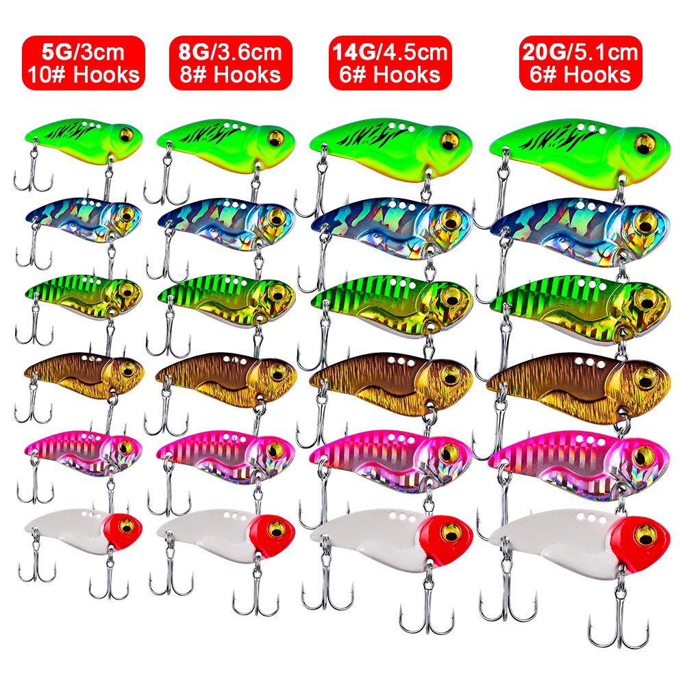 lure mancing casting Umpan pancing metal VIB vibrasi getaran 5 gram dan 8 gram ultralight fishing merk proberos