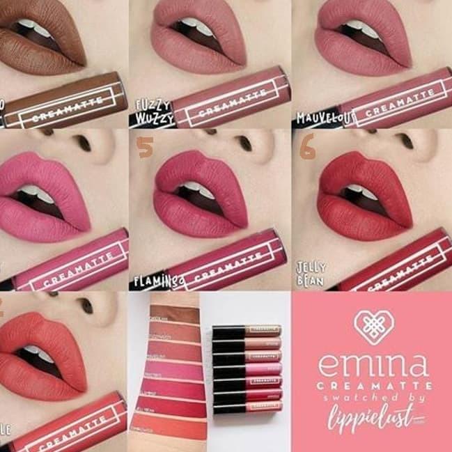 ➶ Lip Cream Emina Creamatte Lipstik Matte praktis lembab ۞