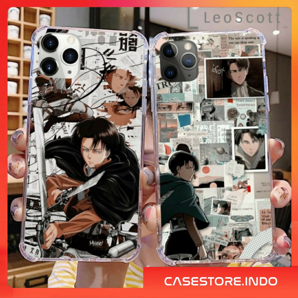 [A0T1] CASE ANIME LEVI ATTACK ON TITAN OPPO VIVO SAMSUNG REALME IPHONE REDMI NOTE 4 5 6 7 8 9 10 PLU