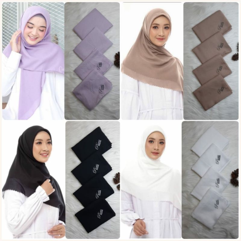 HIJAB SEGIEMPAT LASERCUT ART PARIS PREMIUM