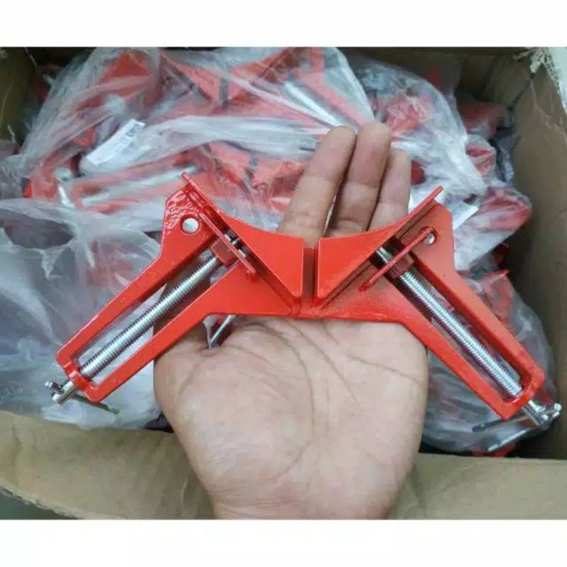 KLEM SIKU /CLAMP KAYU PENYIKU SIKU SUDUT BESI KAYU POJOK 90 DERAJAT Klem Mitre Corner Right Angle
