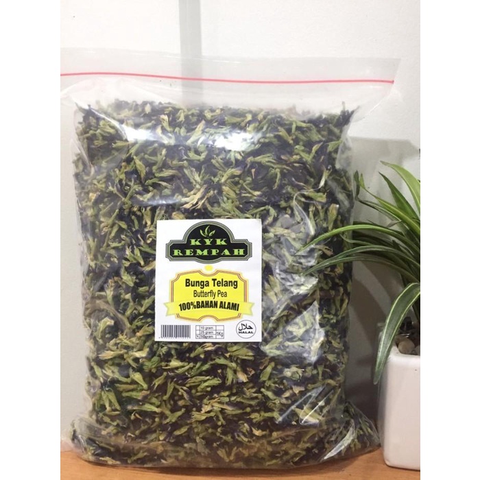 

Telang Kering [500 Gram] Teh Telang-Butterfly Pea-Telang Organik