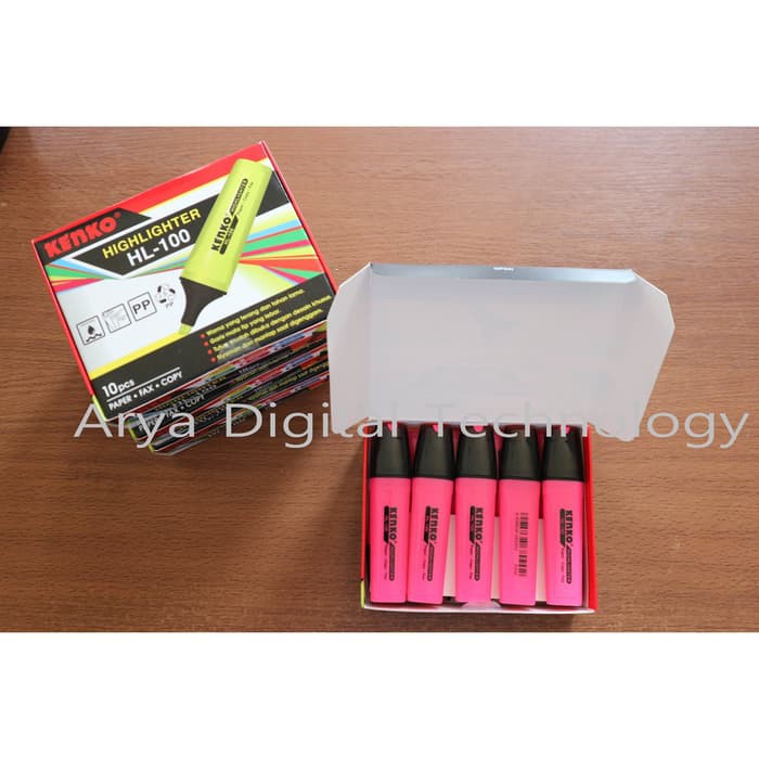 

Kenko Highlighter HL 100 Penanda Warna Pink Murah