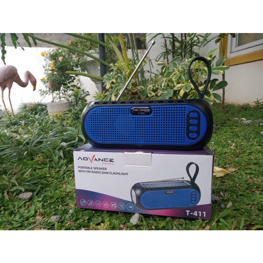 Bisa COD!!! Speaker Portable Advance T-411 With FM Radio Dan Flashlight Berkualitas Terbaik