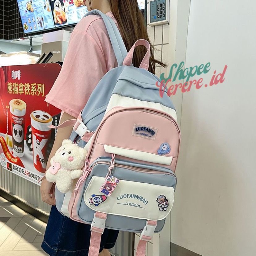 Joshee Tas Ransel Wanita Backpack Wanita Backpack Pria Tas Sekolah Tas Anak 0501, 01, 656 Backpack Nylon Backpack Korean