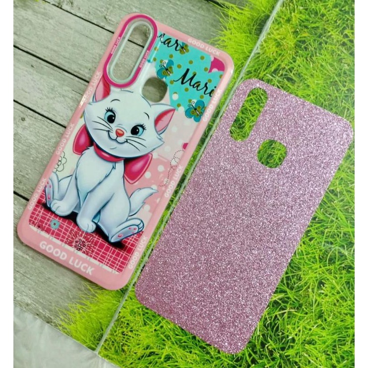 CASE DISNEY GLITER PROTECK KAMERA FOR HP OPPO REALME VIVO SAMSUNG XIAOMI REDMI