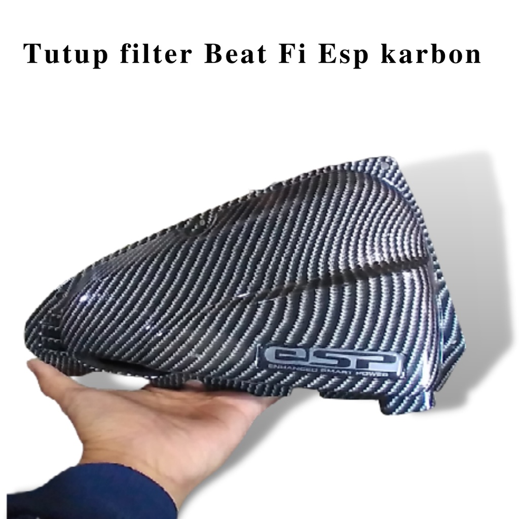 Tutup Filter Carbon WTP Beat FI ESP - Beat Street - Scoopy ESP - Vario 110 ESP