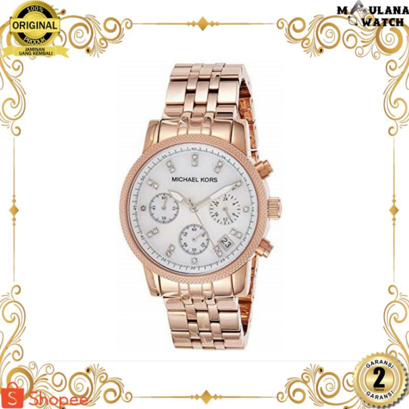 JAM TANGAN PRIA WANITA | RANTAI | KULIT | KARET | MURAH | WANITA MICHAEL KORS MK5026 ORIGINAL
