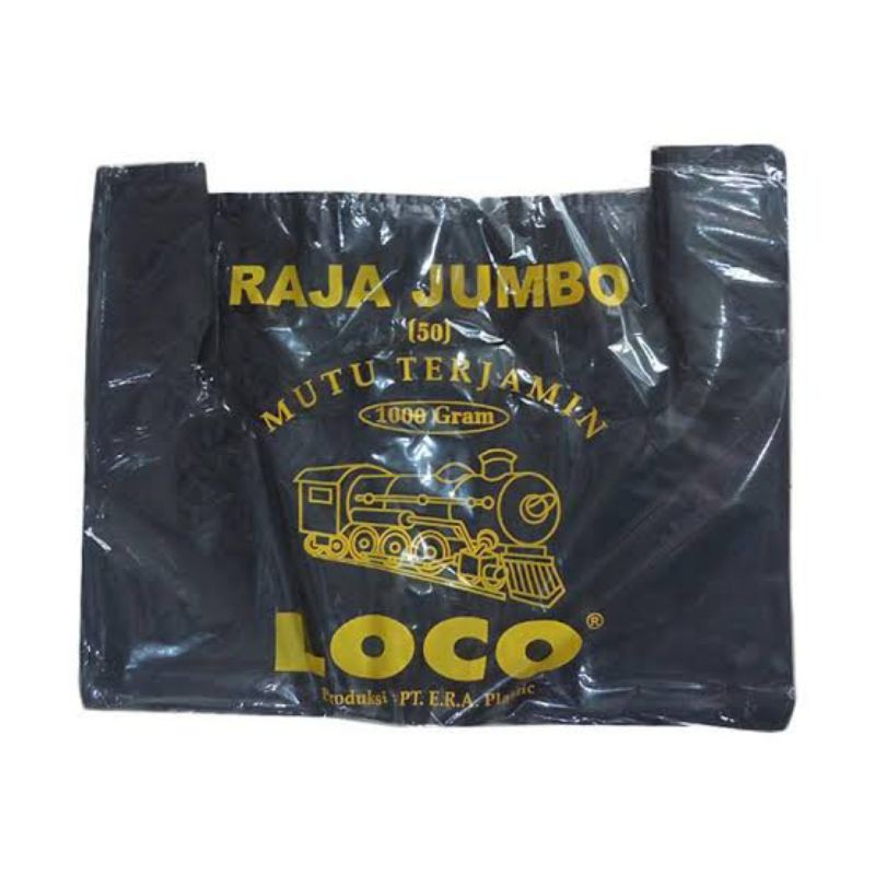 Kantong Plastik/Kresek LOCO JUMBO HITAM Uk.50 (Harga Grosir)